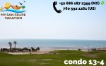 San Felipe rentals condo 134 - Golf course and sea view from master bedroom